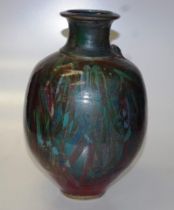 Australian pottery gumleaf vase