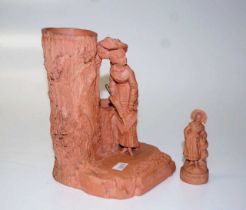 Two French terracotta figures