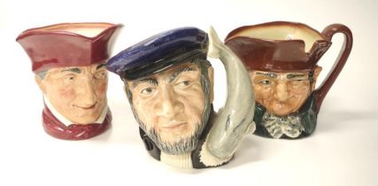 Three various large Royal Doulton character jugs