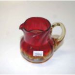 Vintage Amberina glass jug