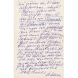 Mahler-Werfel, Alma: Brief an Delia Reinhardt