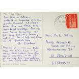 Hildesheimer, Wolfgang: Postkarte 1966