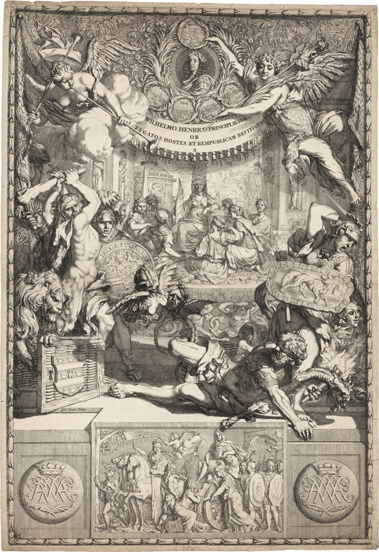 Lairesse, Gerard de: Allegorie auf die Siege Wilhelms III. von Oranien 