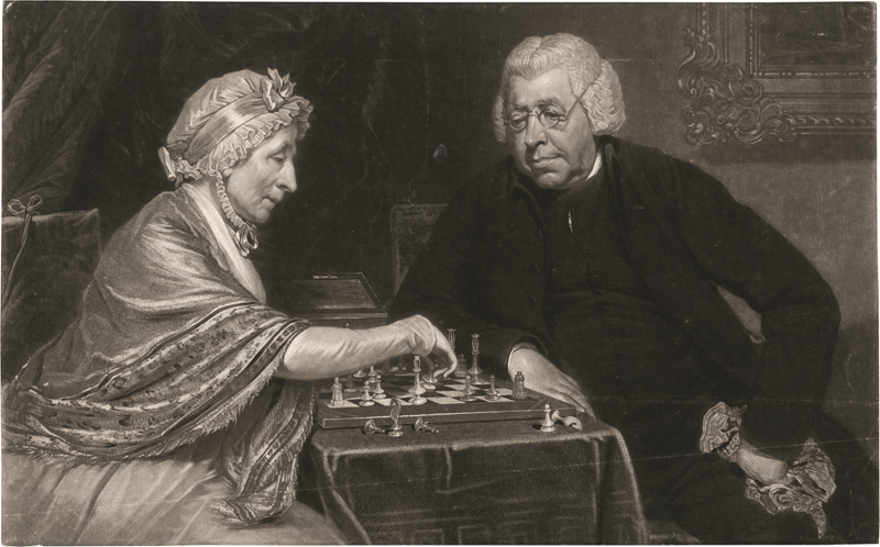 Reynolds, Samuel William: A Game at Chess (The Rev. and Mrs. Debary)