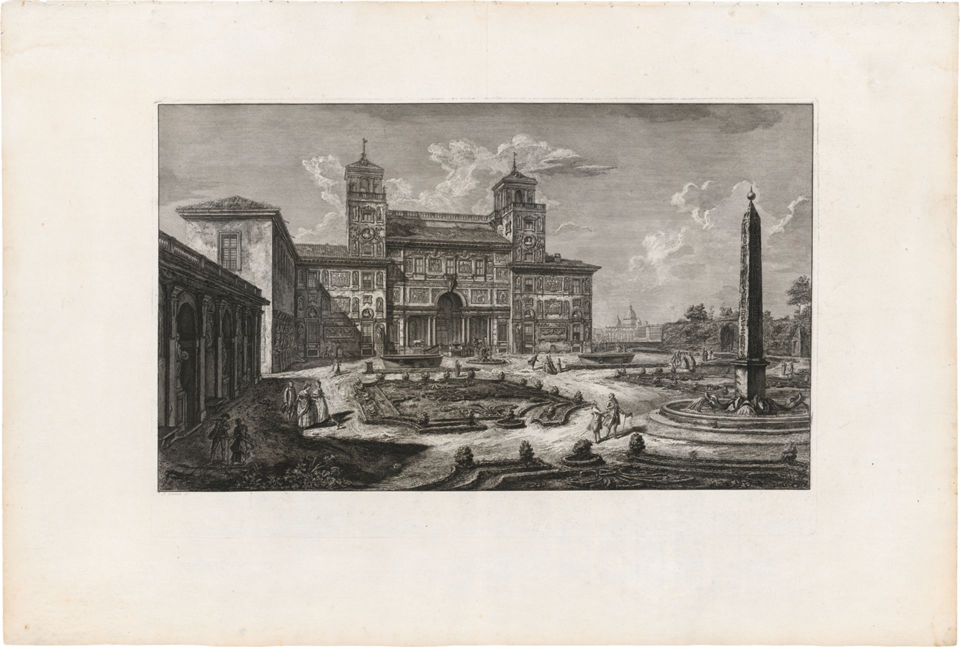 Piranesi, Francesco: Veduta della Villa Medici