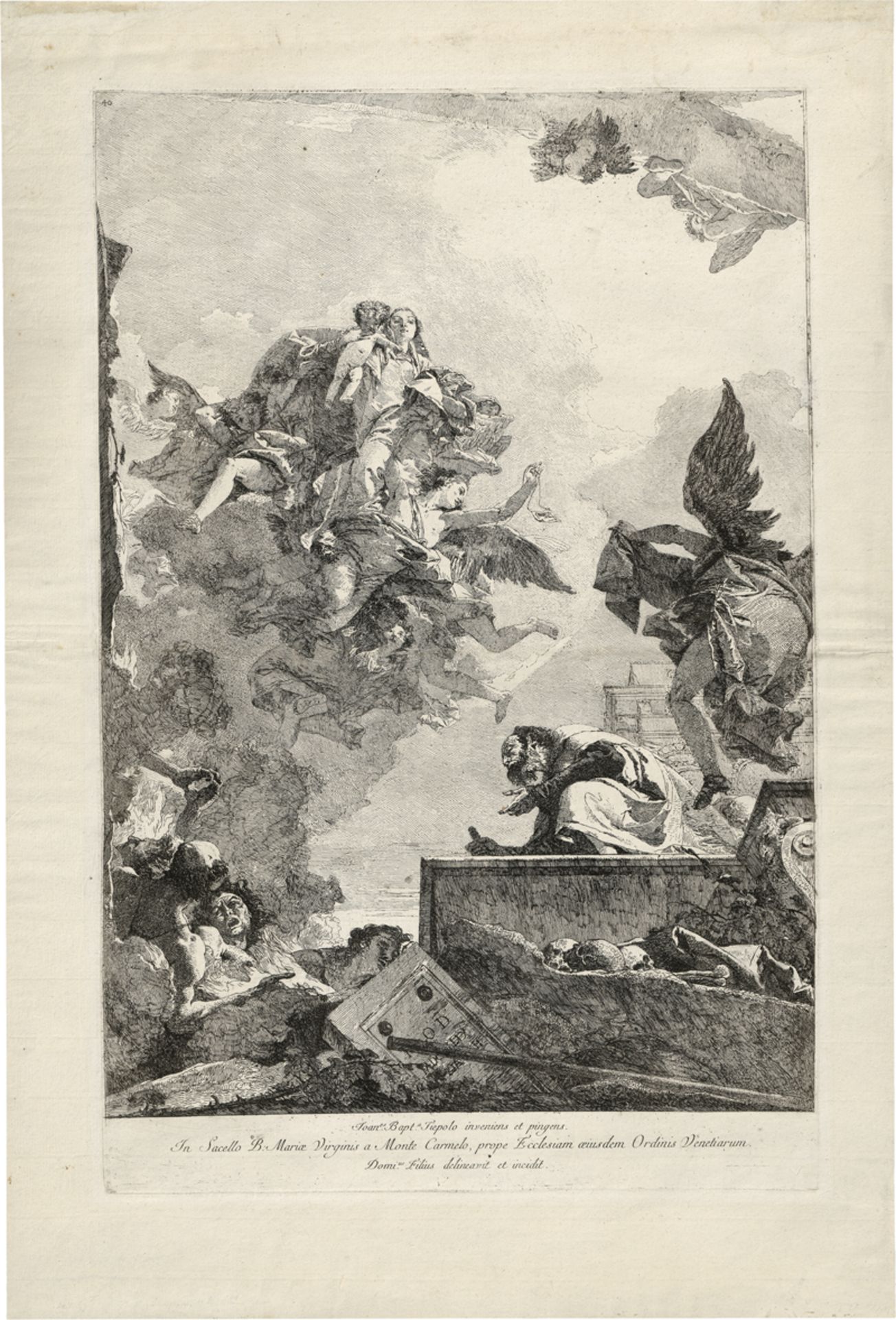 Tiepolo, Giovanni Domenico: Die heilige Jungfrau erscheint dem hl. Simon Stock