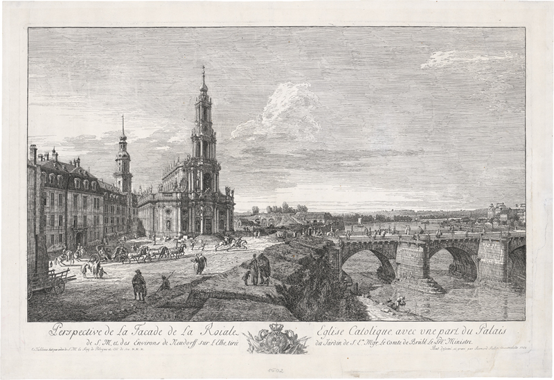 Bellotto, Bernardo: Perspective de la Facade de la Roiale Eglise Catolique