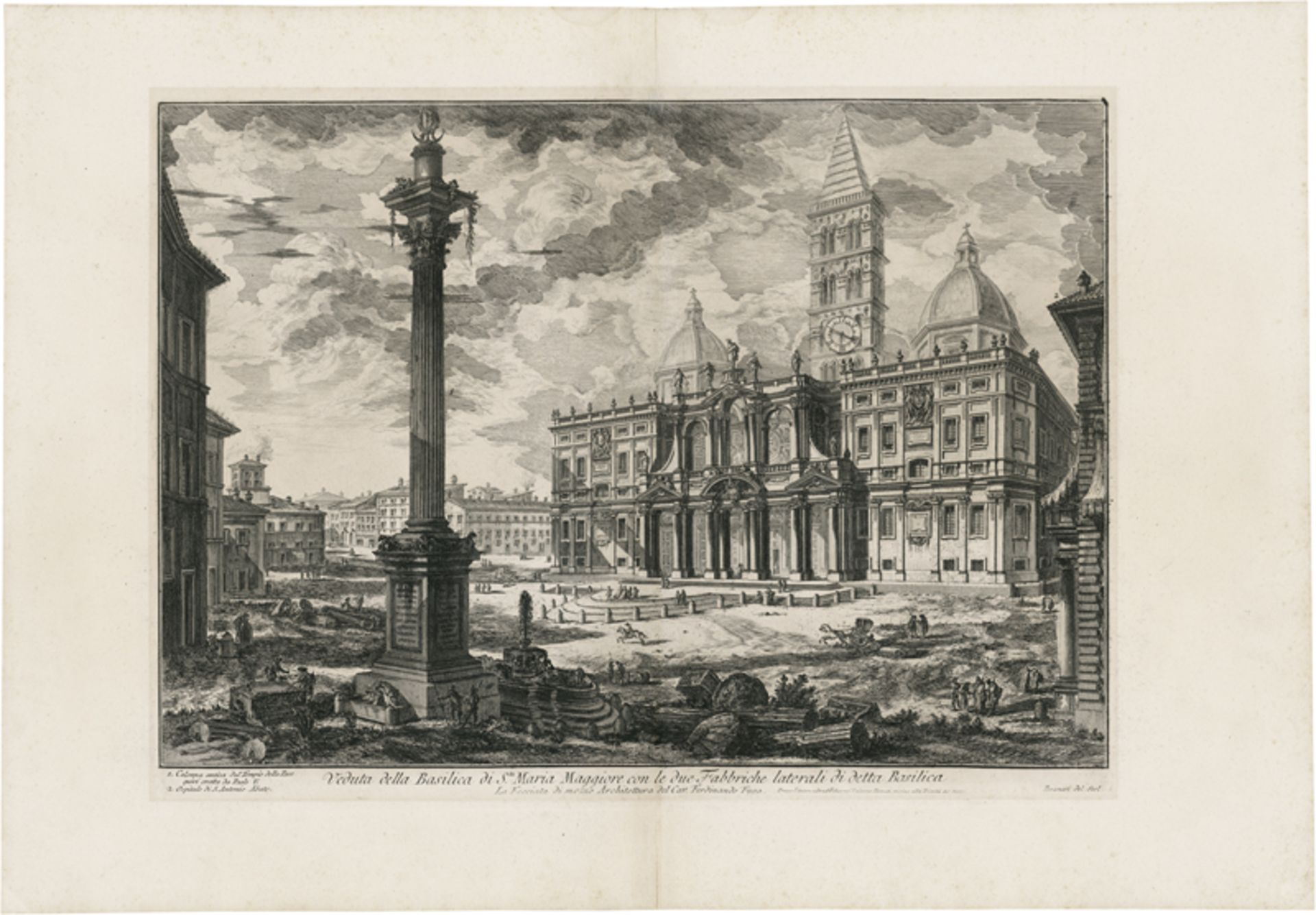 Piranesi, Giovanni Battista: Veduta della Basilica di Sta Maria Maggiore