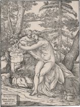 Boldrini, Nicolò: Venus und Amor in einer Landschaft