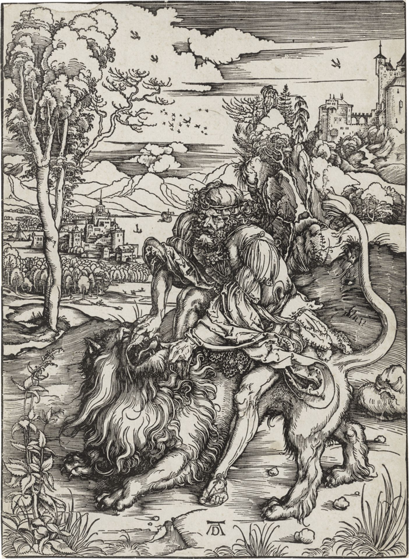 Dürer, Albrecht: Samson tötet den Löwen