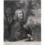 Edelinck, Gérard: Selbstbildnis des Malers Philipp de Champaigne