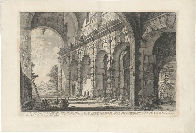 Piranesi, Giovanni Battista: Veduta del Piano superiore del Serraglio delle Fiere