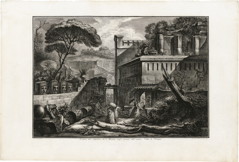 Piranesi, Francesco: Drei Ansichten aus Pompeij