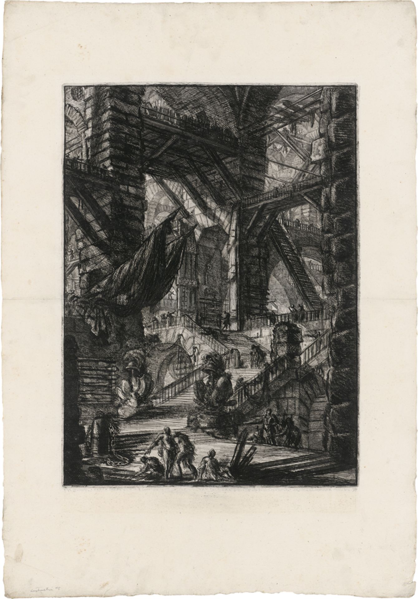 Piranesi, Giovanni Battista: Der Treppenaufgang mit den Trophäen