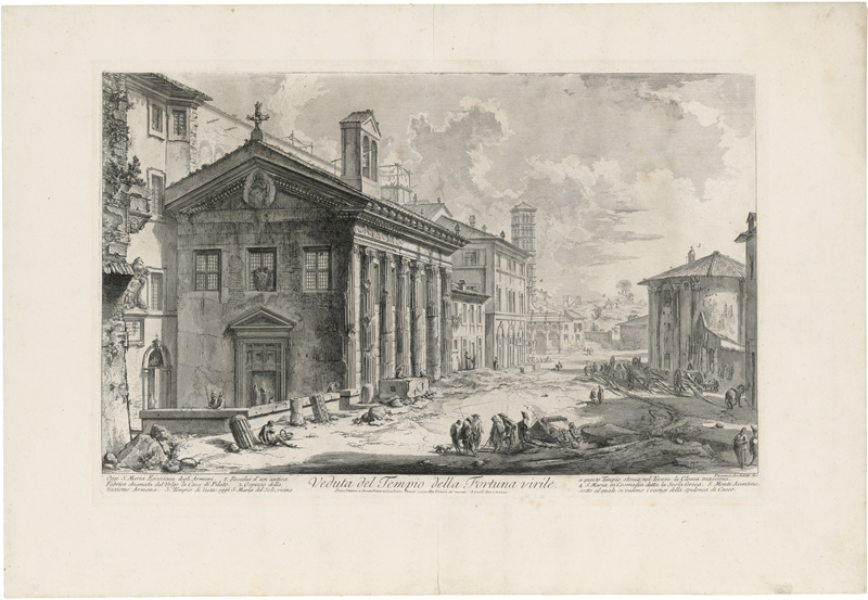 Piranesi, Giovanni Battista: Veduta del Tempio della Fortuna virile