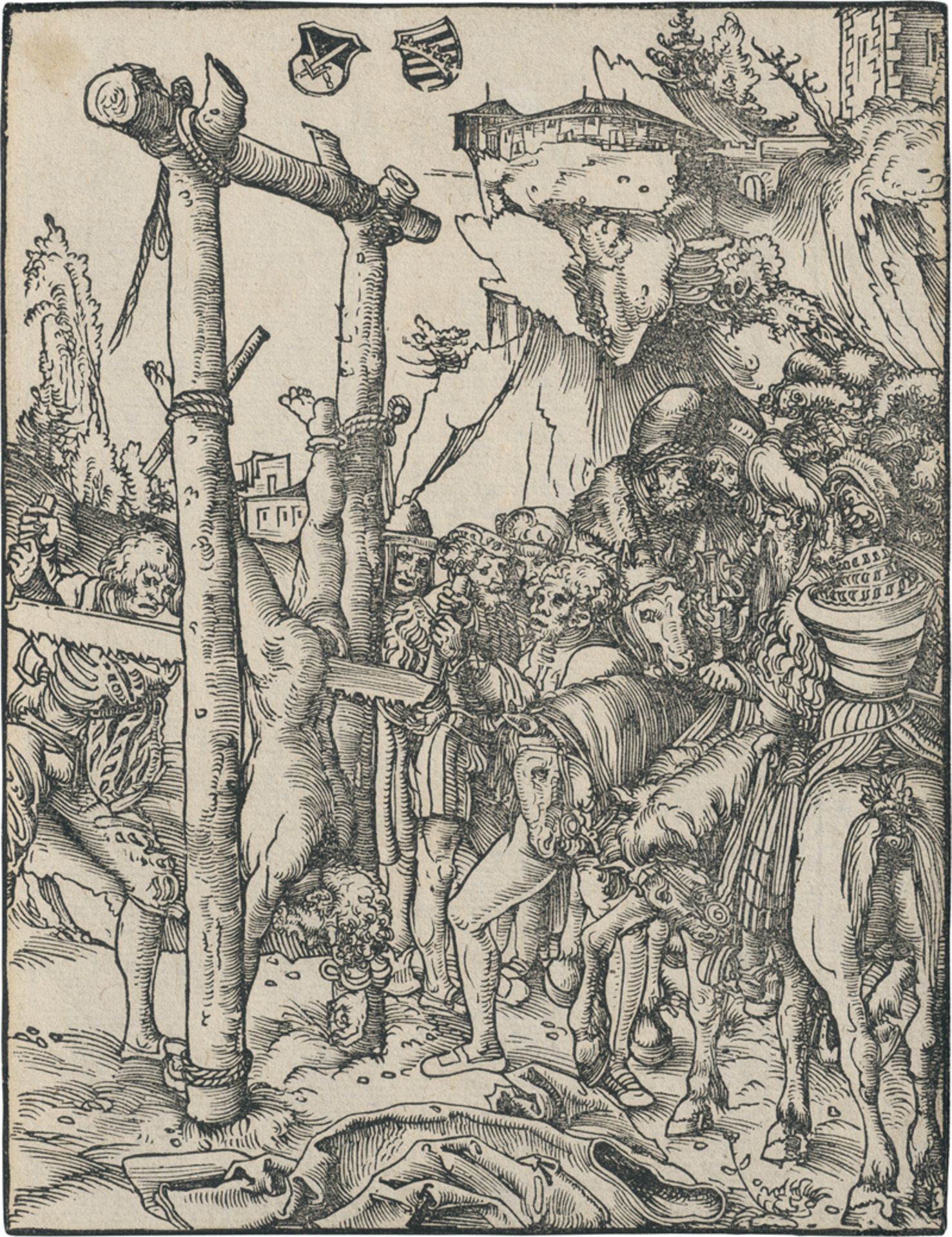 Cranach d. Ä., Lucas: Das Martyrium des hl. Jakobus d. Ä.; Das Martyrium des h...