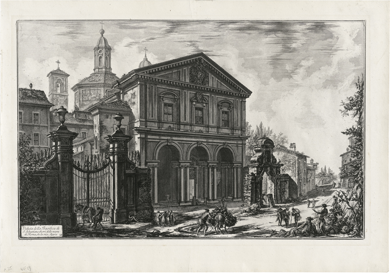 Piranesi, Giovanni Battista: Veduta della Basilica di S. Sebastiano