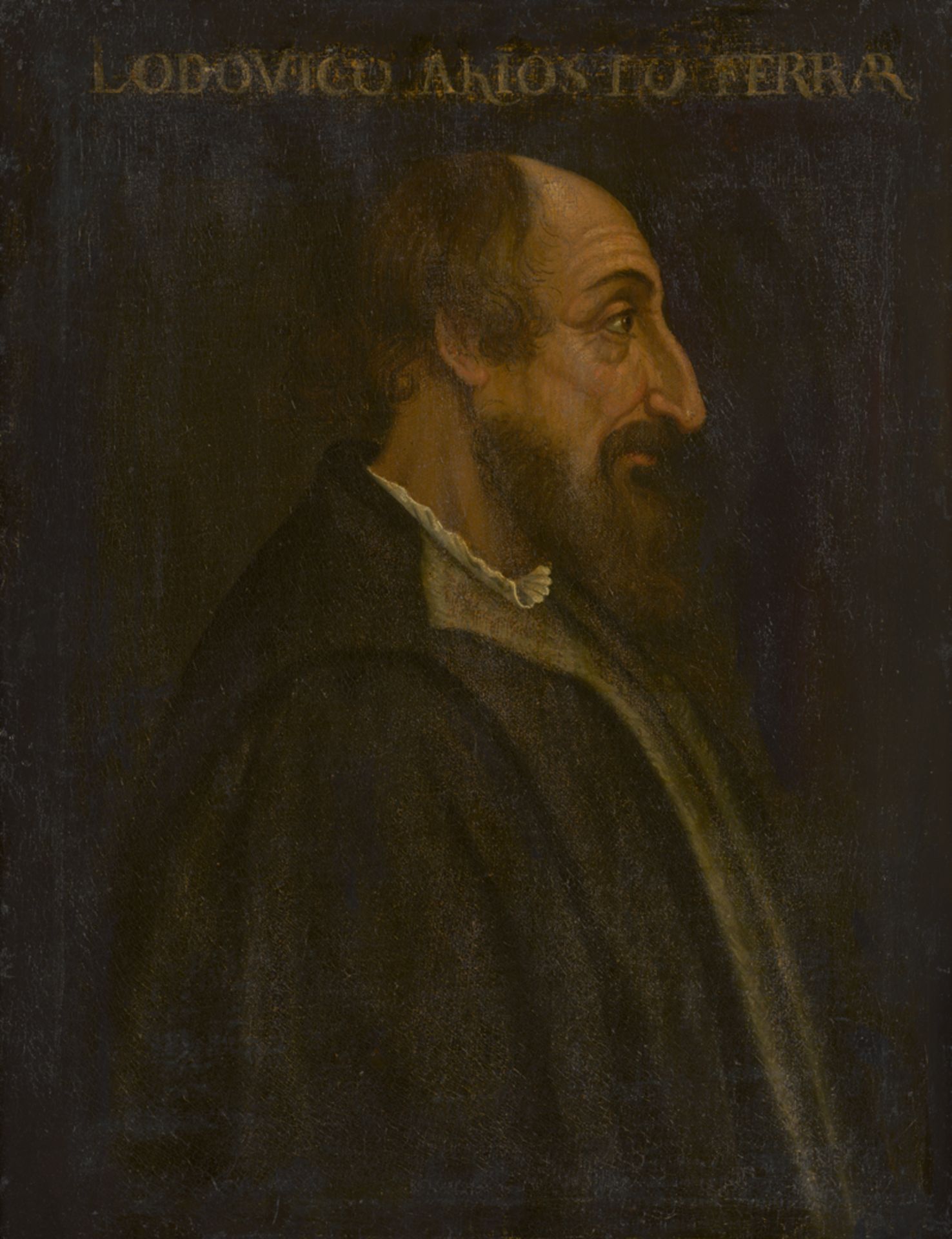 Lombardisch: Anfang 17. Jh. Profilbildnis des Ludovico Ariosto