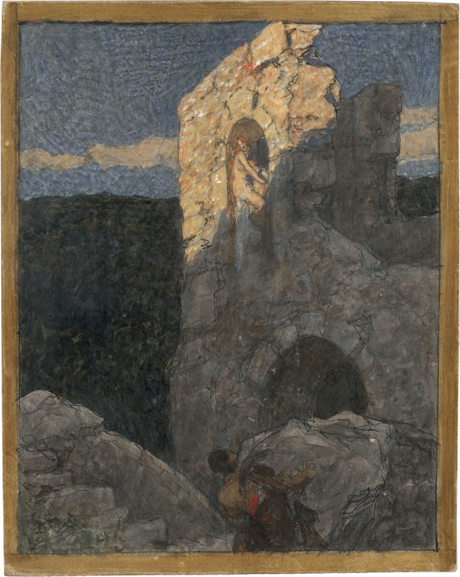 Rothaug, Alexander: Abend in der Burgruine