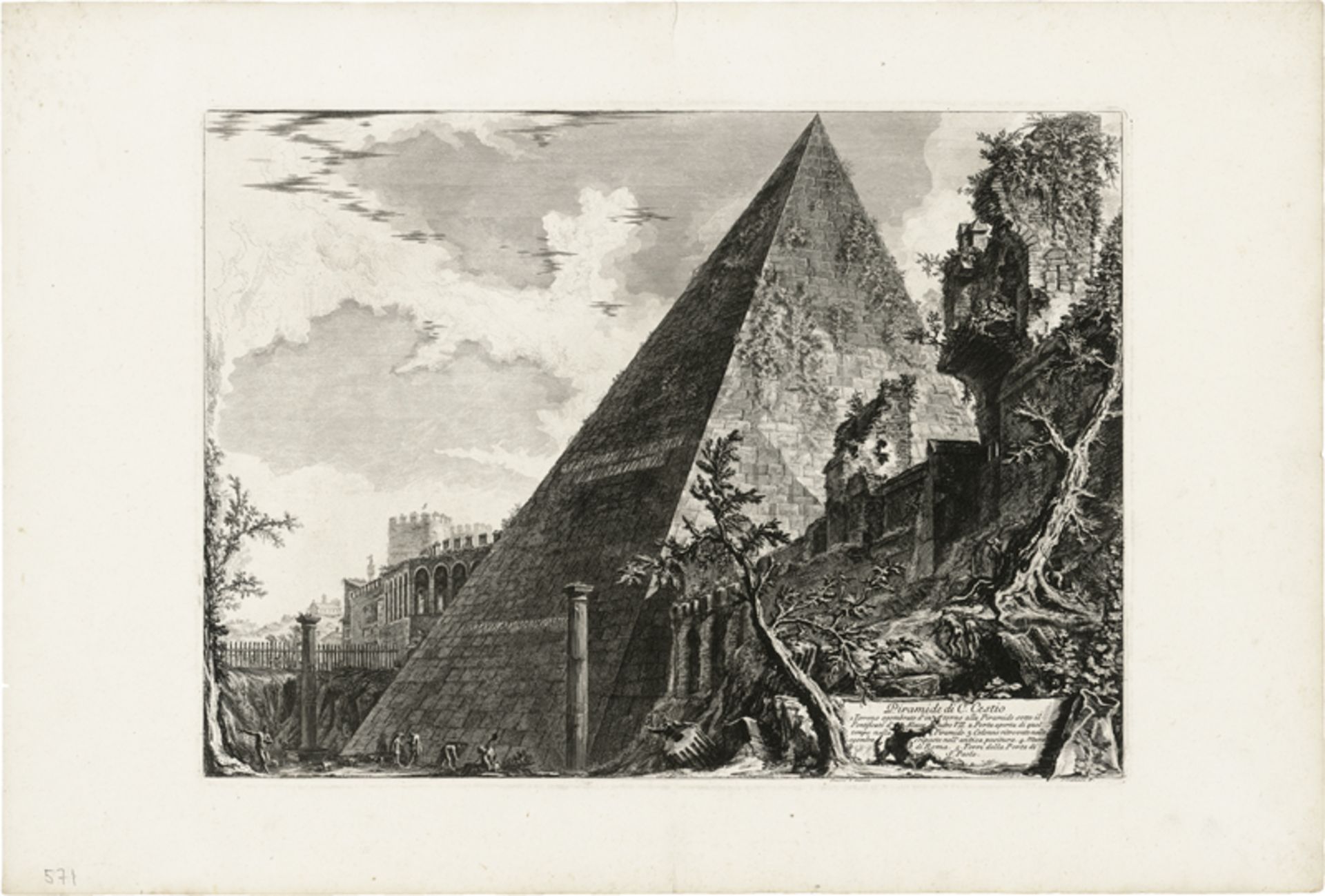 Piranesi, Giovanni Battista: Piramide di C. Cestio