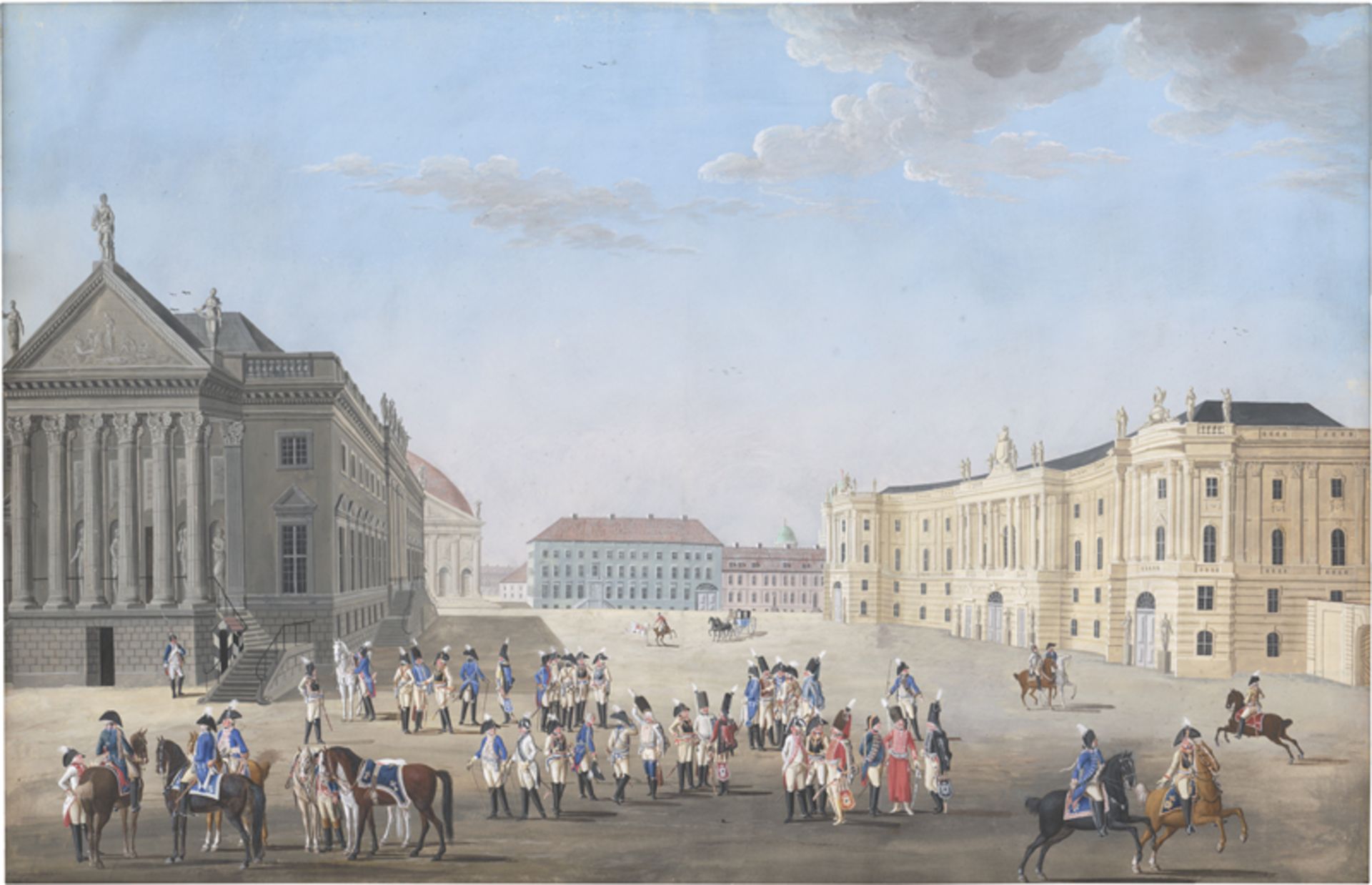 Niegelssohn, Johann August Ernst: Blick auf den Bebelplatz in Berlin