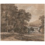 Dillis, Johann Georg von: Ideale Landschaft mit Wasserfall