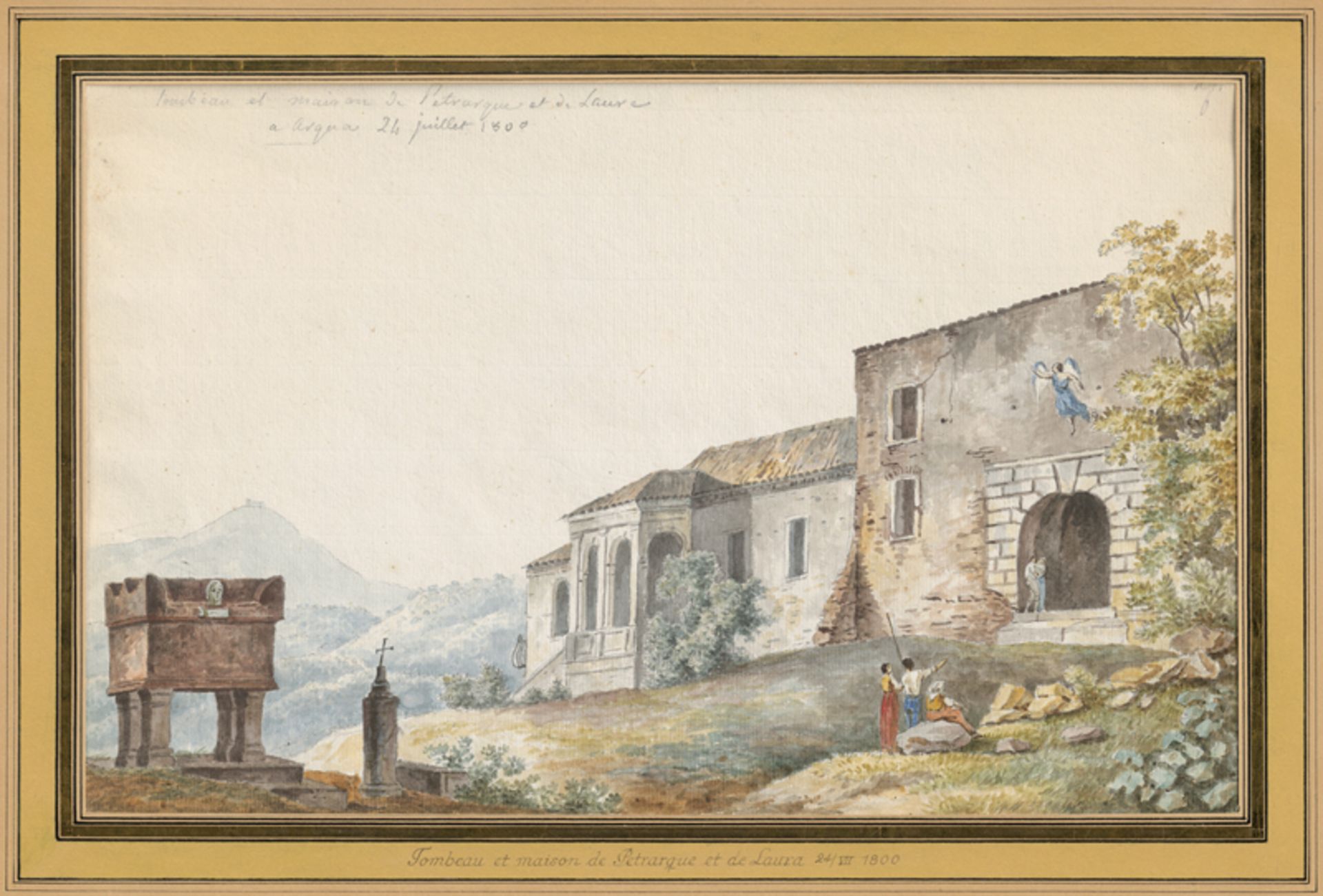 Französisch: 1800. Das Haus des Petrarca; Castello di Gorizia 