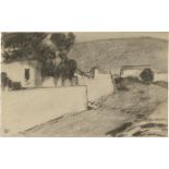Hofmann, Ludwig von: Italienische Landschaft mit weißen Häusern
