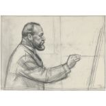 Darel, Georges: Ferdinand Hodler an der Staffelei