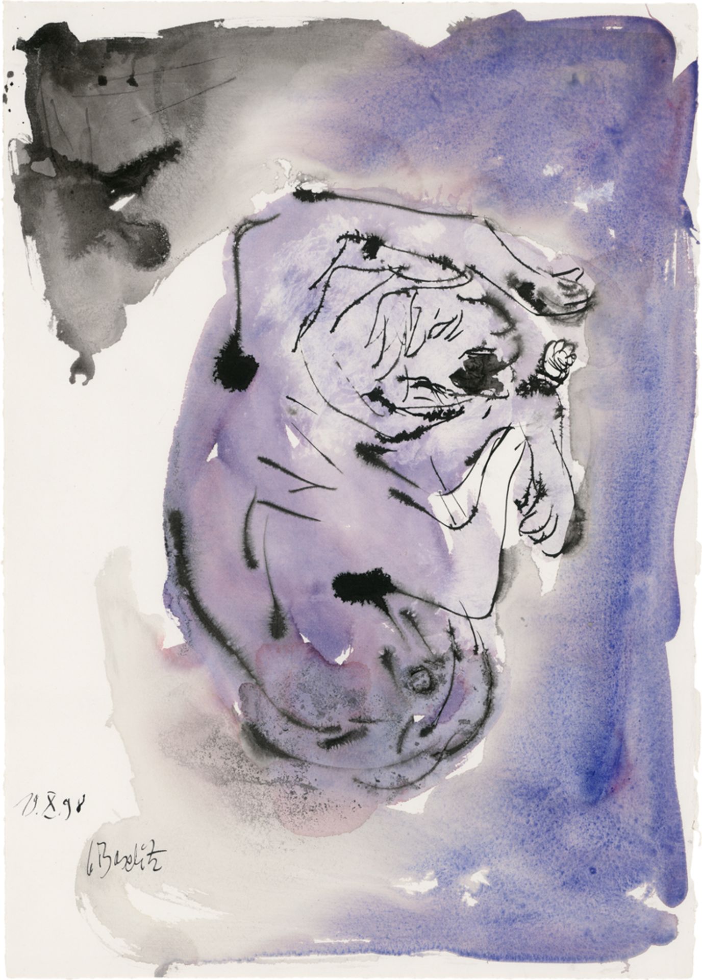 Baselitz, Georg: Ohne Titel (Schlafender Hund)