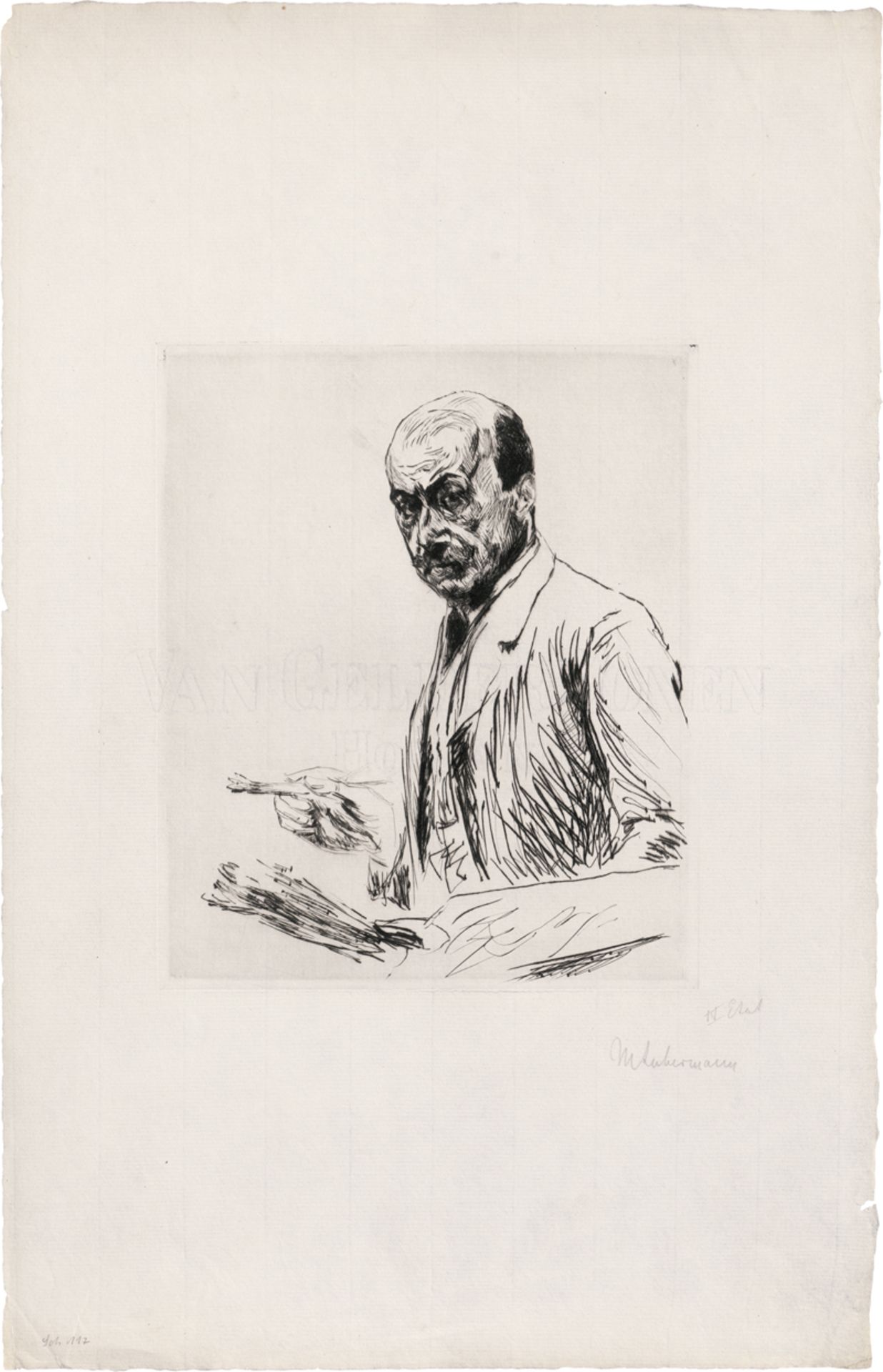 Liebermann, Max: Selbstportrait mit der Palette - Bild 2 aus 2