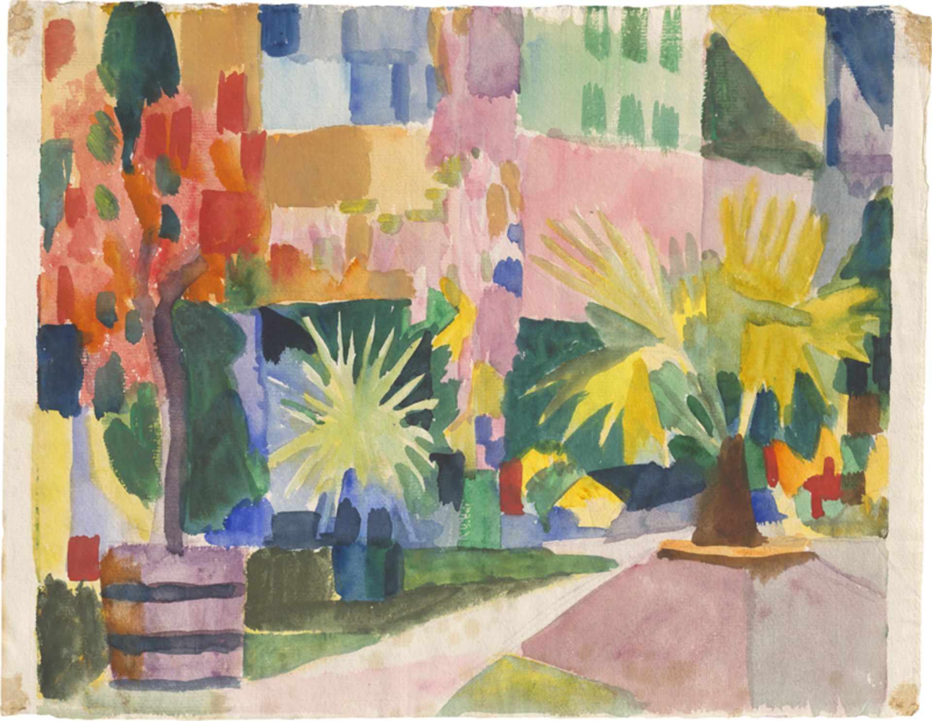 Macke, August: Garten am Thunersee III