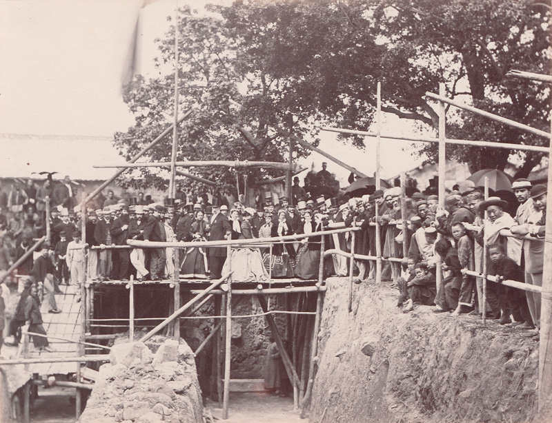 China: Laying of the foundation stone of the Hong Kong City Hal...