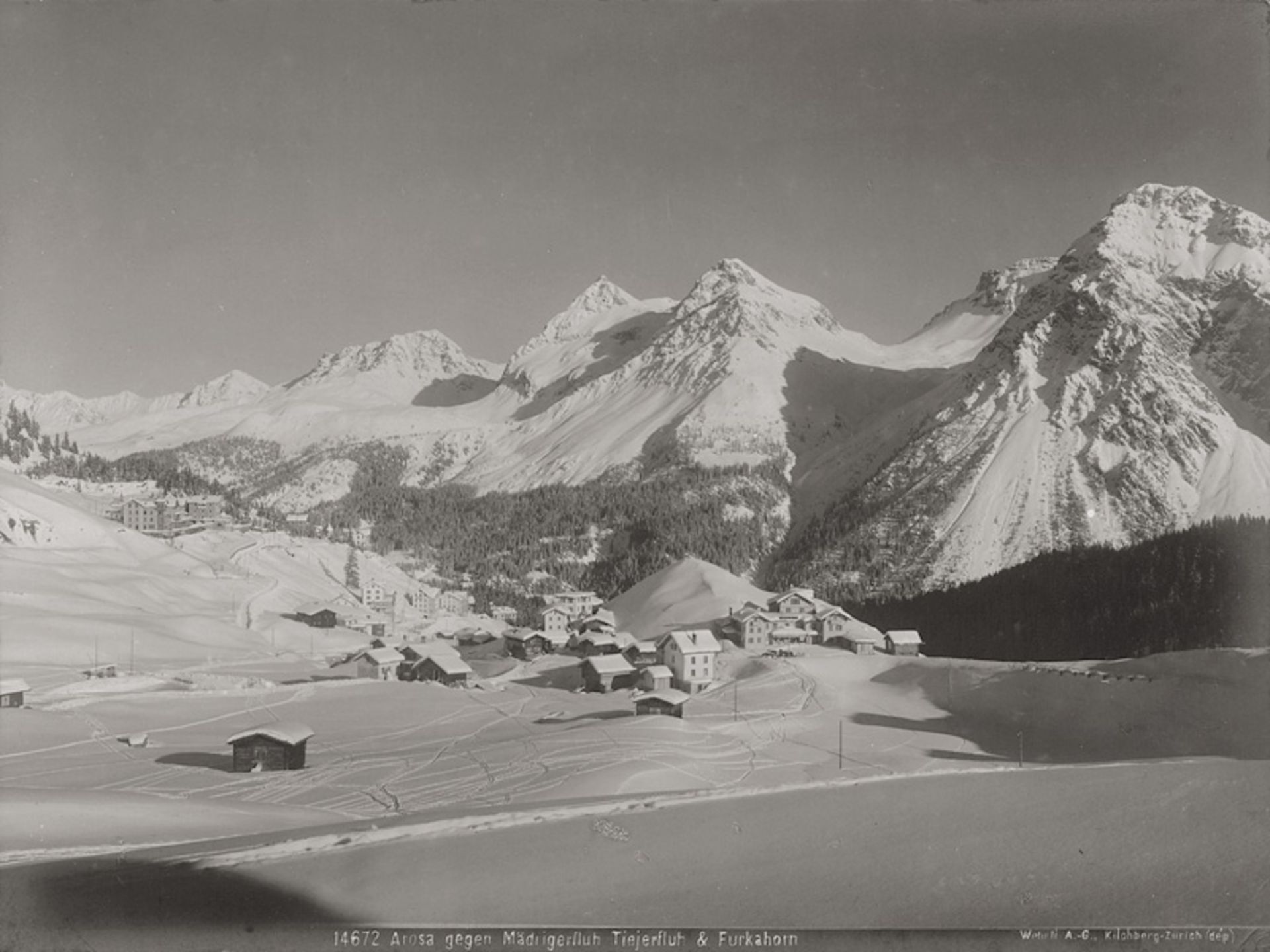 Wehrli, Gebrüder: Alpine views of Arosa and surroundings