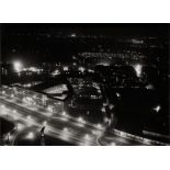 Aviation: Images of air traffic at night at Tempelhof Airport, Ber...