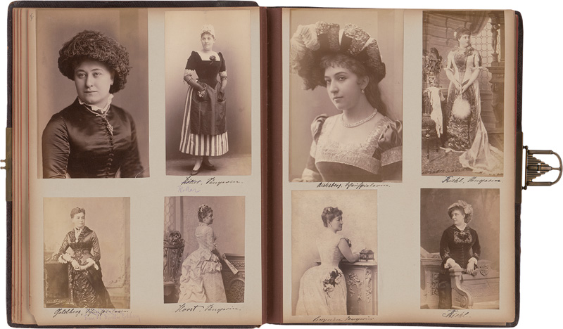Opera & Theater: Album with portraits of mainly German opera and theater ...