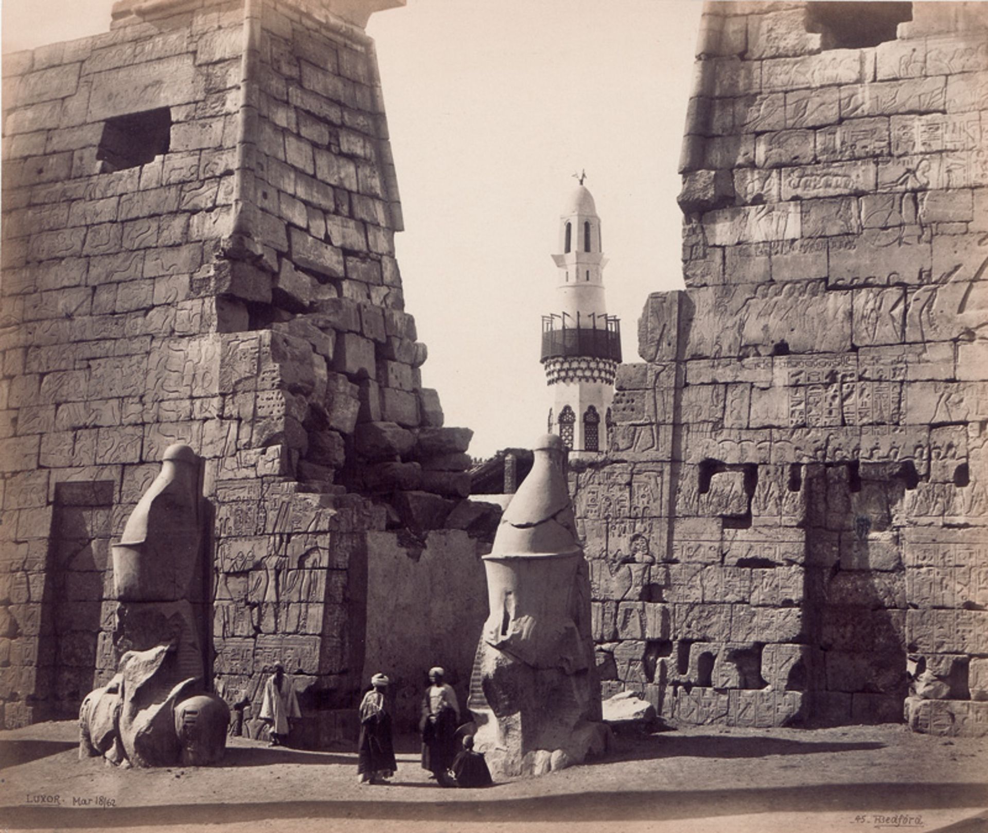 Bedford, Francis: The Holy Land, the Propylon of the Temple of Luksor, 18 ...