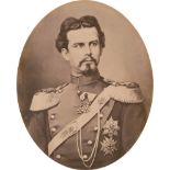 Albert, Joseph: Large-format portrait of King Ludwig II of Bavaria