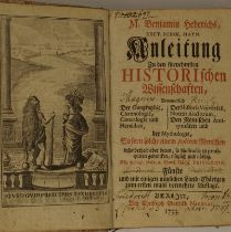 Hederich, Benjamin: Anleitung zu den historischen Wissenschaften