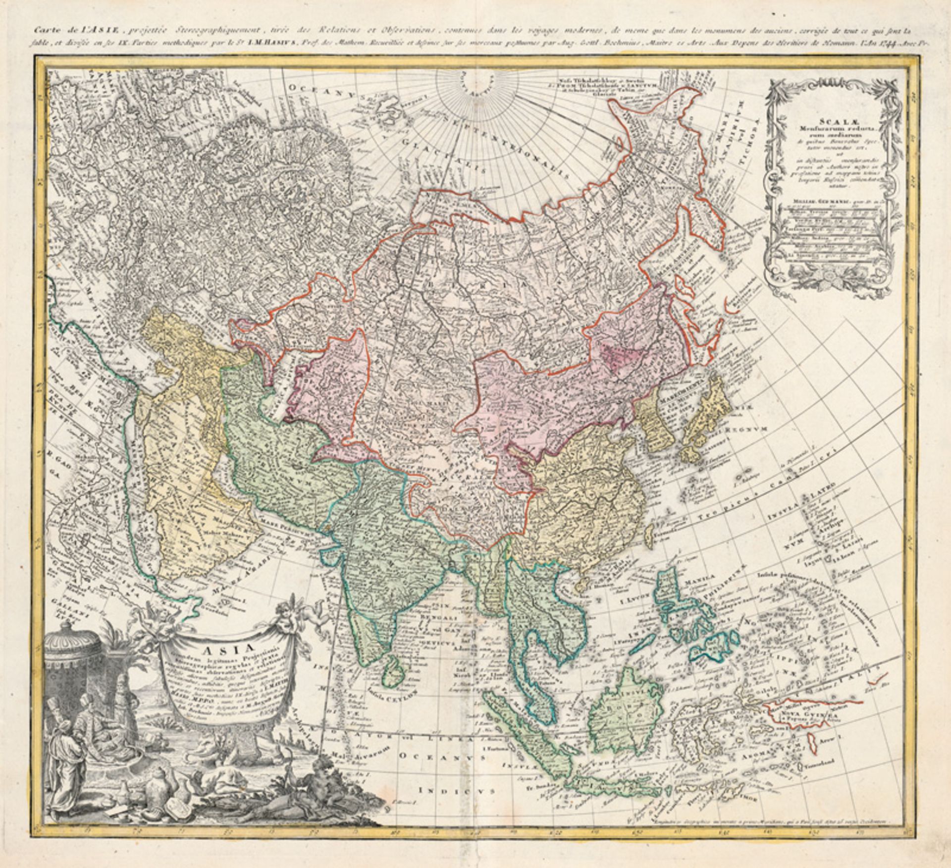 Homann, Johann Baptist: Asia secundum legitimas projectionis