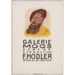 Hodler, Ferdinand: Galerie Moos Genève Exposition F. Hodler. Großplakat
