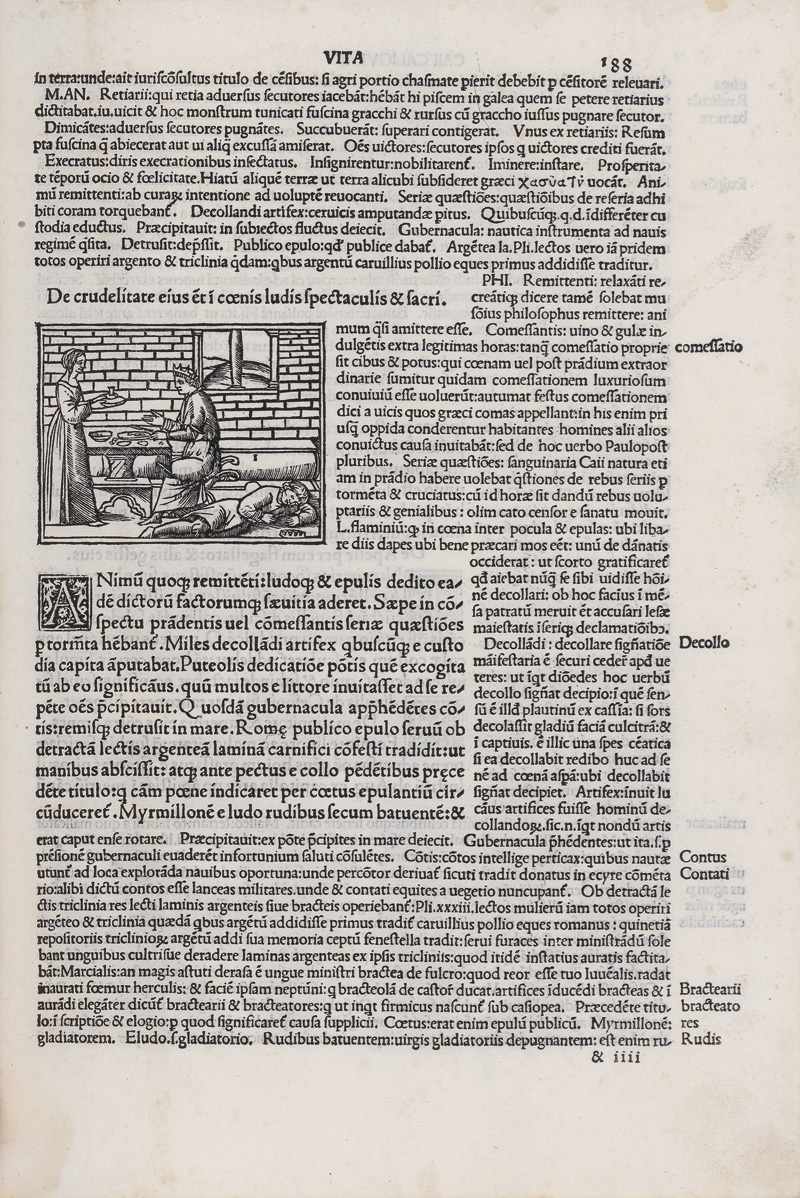 Suetonius Tranquillus, Gaius: XII Caesares, cum Philippi Beroaldi. Venedig 1506 - Image 2 of 4