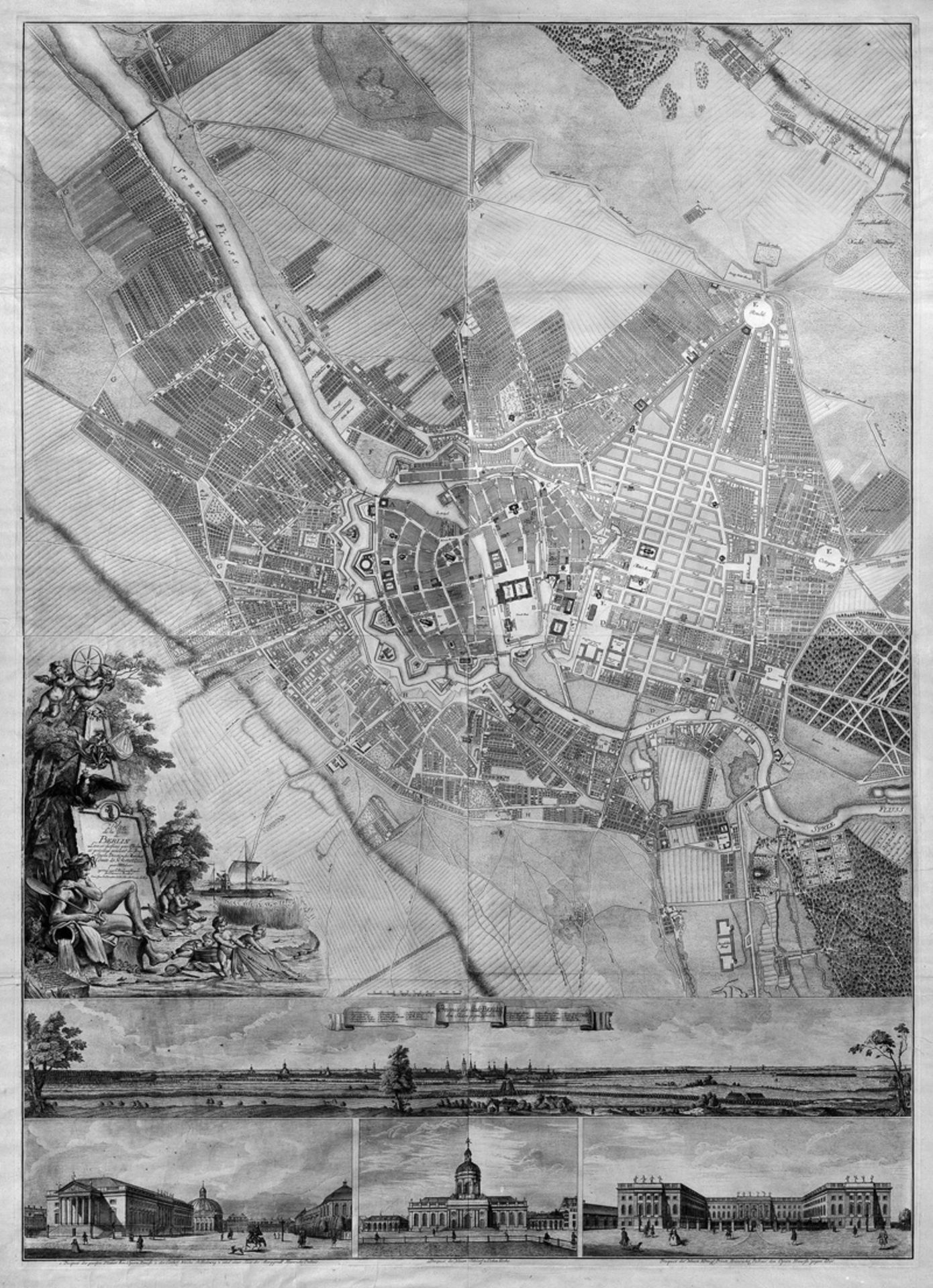 Schmettau, Samuel: Plan de la ville de Berlin