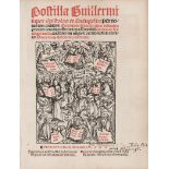 Guilelmus Parisiensis: Postilla Guillermi super Epistolas et Euangelia. Per tot...