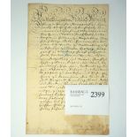 Friedrich Wilhelm I., König von Pre...: Brief 1730 an den Bischof von Bamberg
