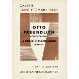 Freundlich, Otto: Galerie Saint-Germain. Paris. Rétrospective. Kleinplakat