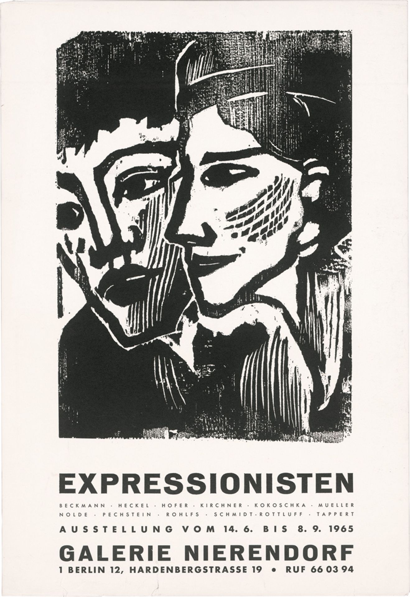 Nolde, Emil: Expressionisten. Ausstellung vom 14.06 bis 8.9.1965.