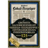 Jäger, Heinrich: Berliner Lokal-Anzeiger. Großplakat in 2 Teilen