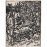 Dürer, Albrecht: Christus wird ans Kreuz genagelt