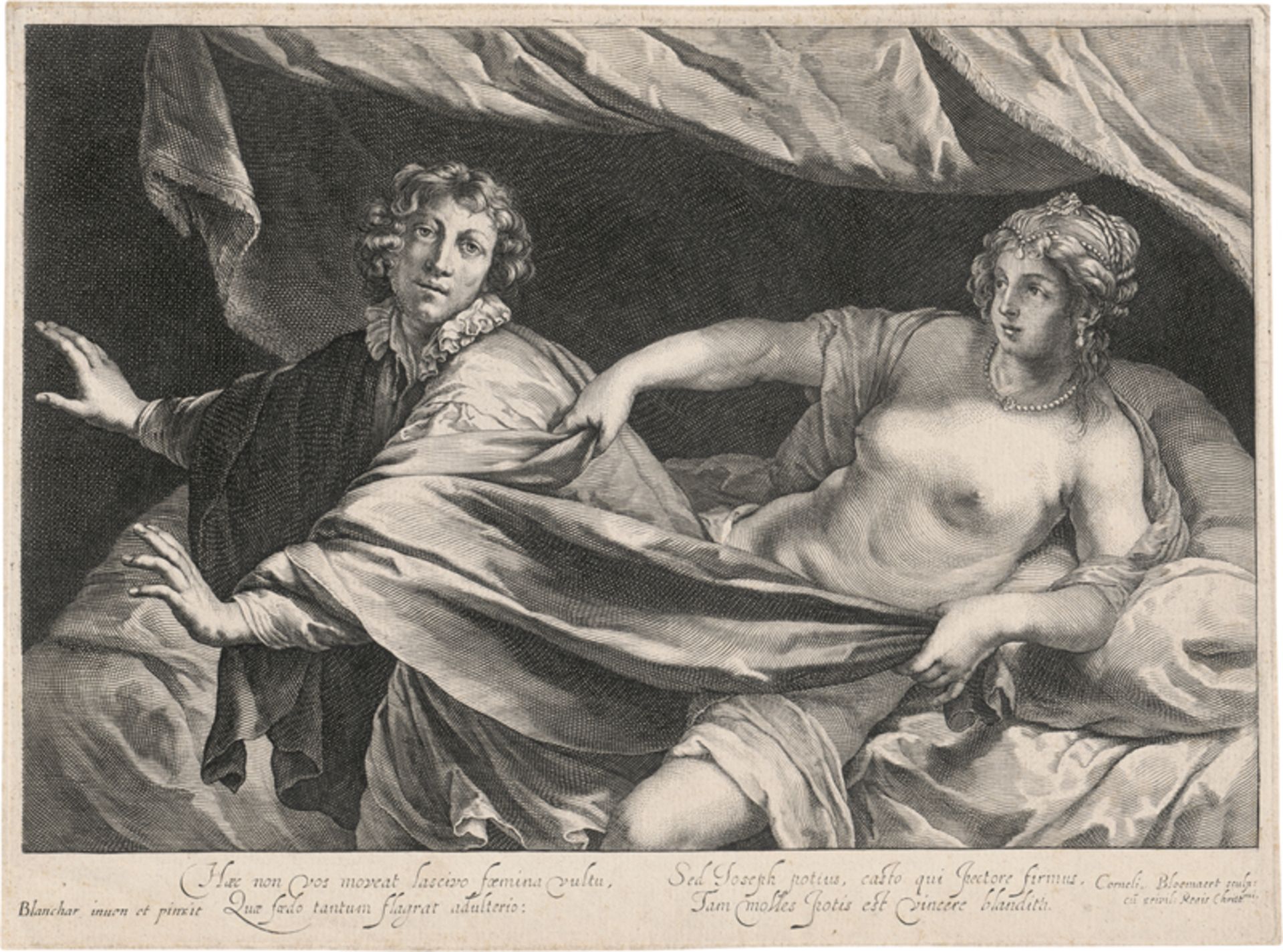 Bloemaert, Cornelis: Joseph und Potiphars Weib